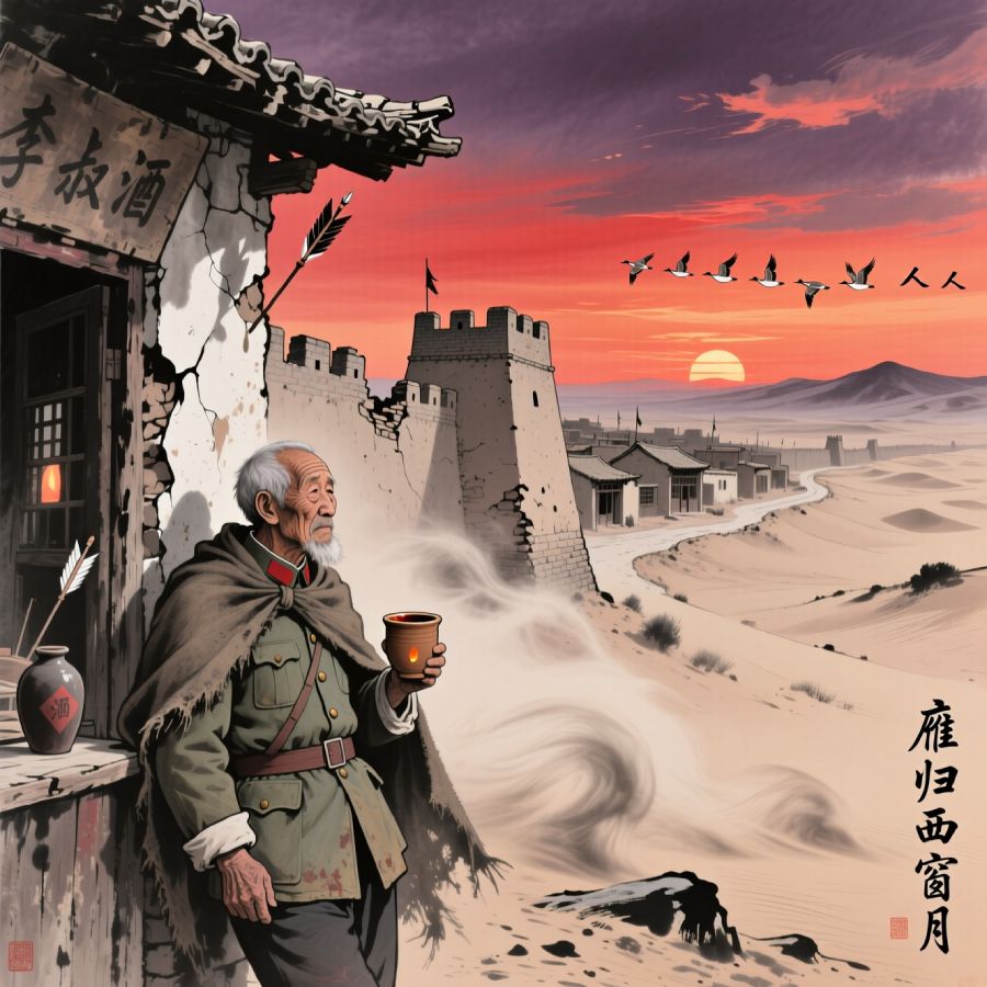 雁归西窗月 - 塞北风沙中的爱情守望